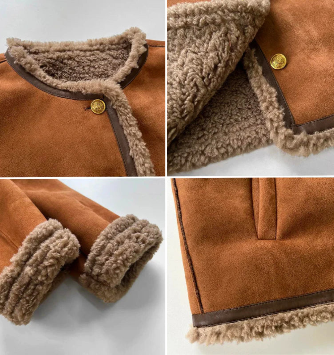 Chaqueta mujer con forro borrego – una elegante chaqueta de invierno