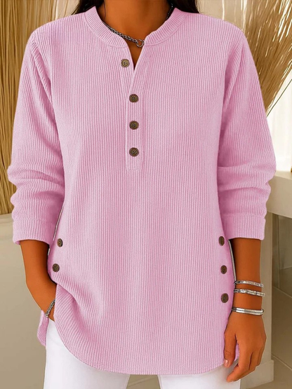 Neva | Túnica Henley con botones frontales
