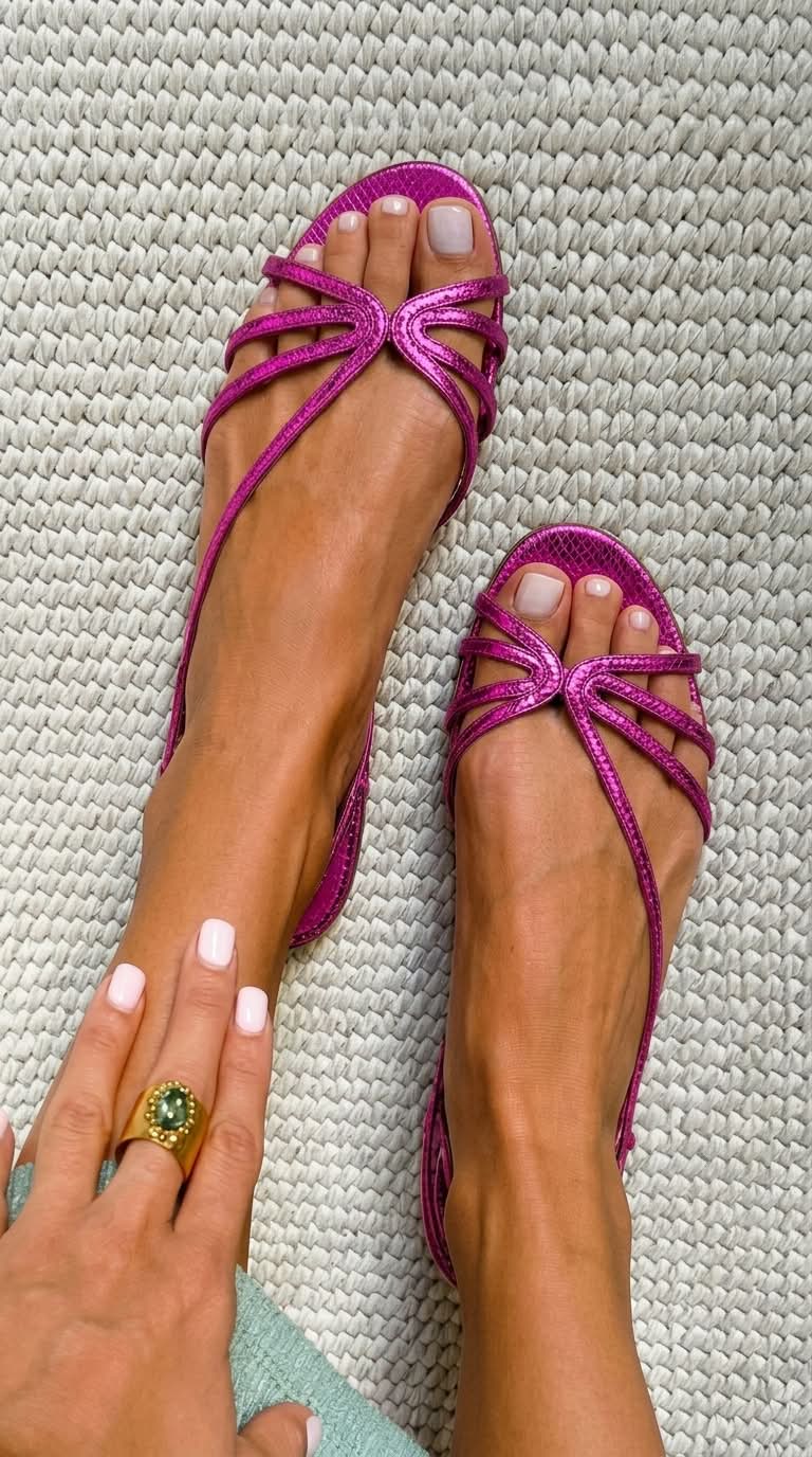 Ginevra | Sandalias doradas para una refinada elegancia veraniega