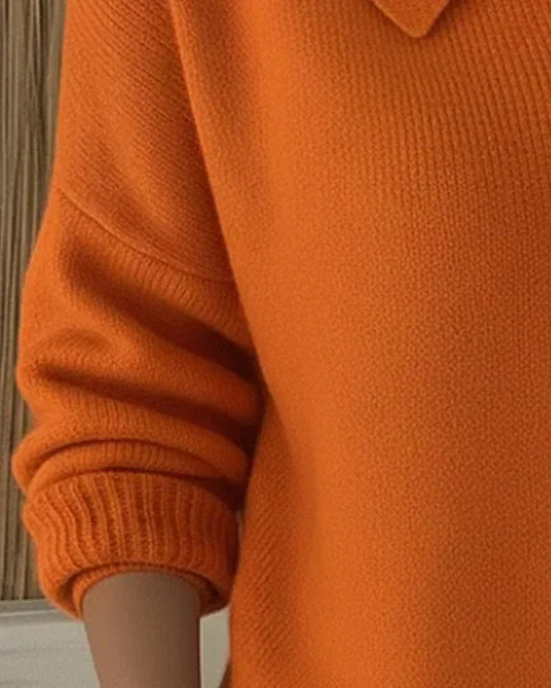 Vespera | Cardigan suave con cuello abotonado