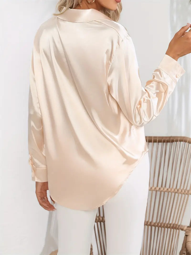 Blusa de Satén Elegante para Mujer