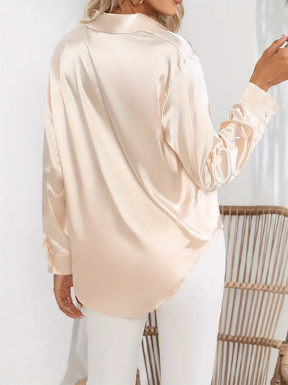 Blusa de Satén Elegante para Mujer