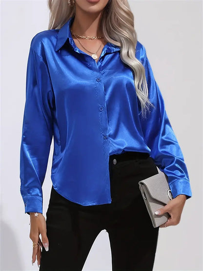 Blusa de Satén Elegante para Mujer