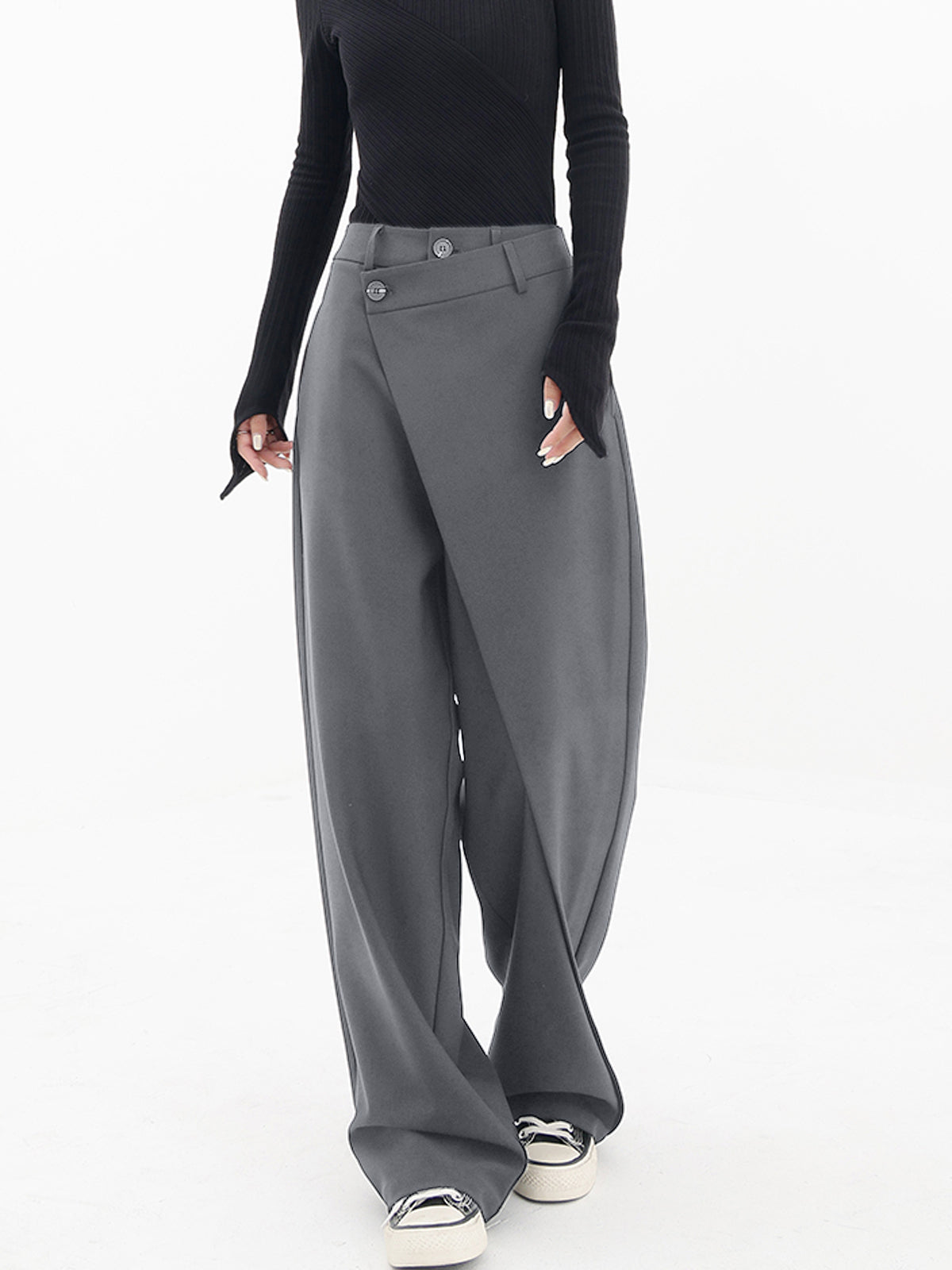 Pantalón Asimétrico Corte Relajado