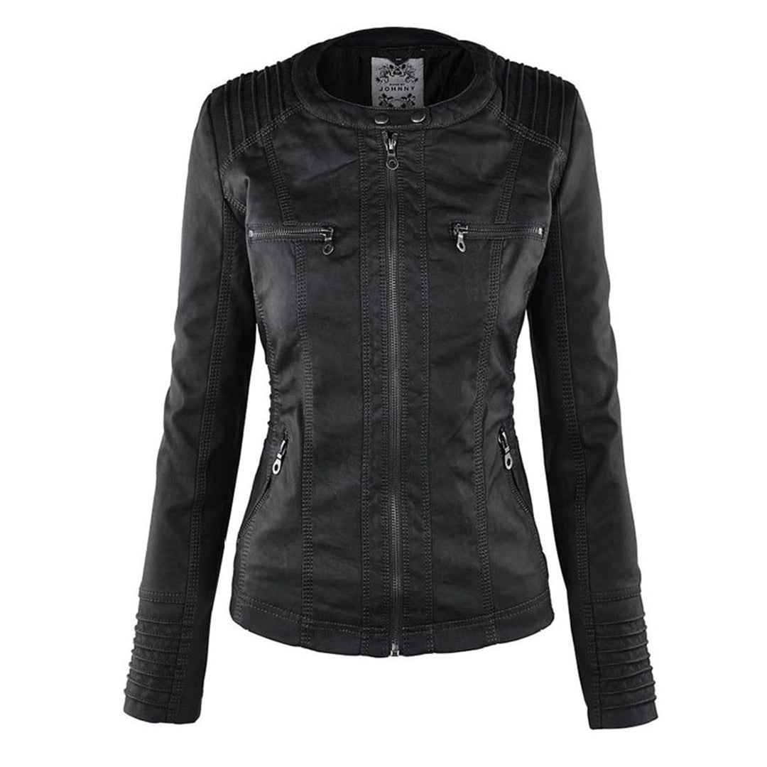 Chaqueta elegante mujer con capucha y cremallera – chaqueta moderna mujer