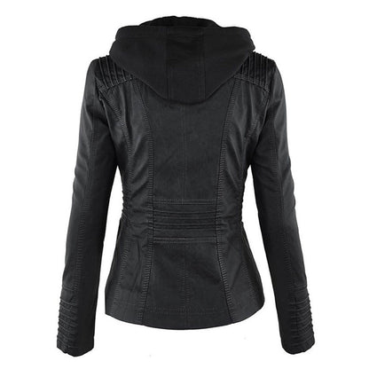 Chaqueta elegante mujer con capucha y cremallera – chaqueta moderna mujer