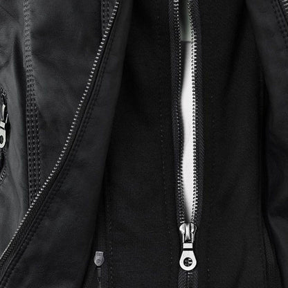 Chaqueta elegante mujer con capucha y cremallera – chaqueta moderna mujer