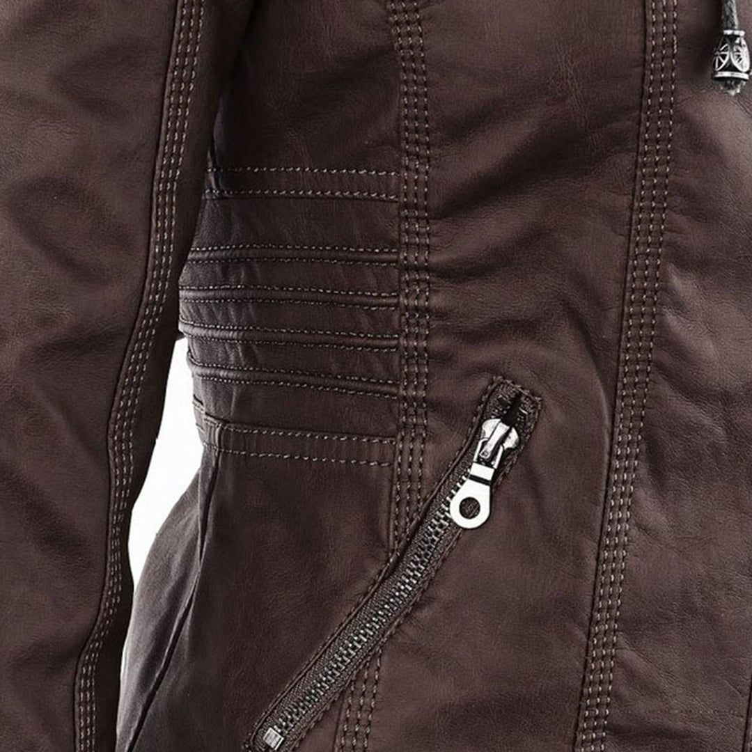 Chaqueta elegante mujer con capucha y cremallera – chaqueta moderna mujer