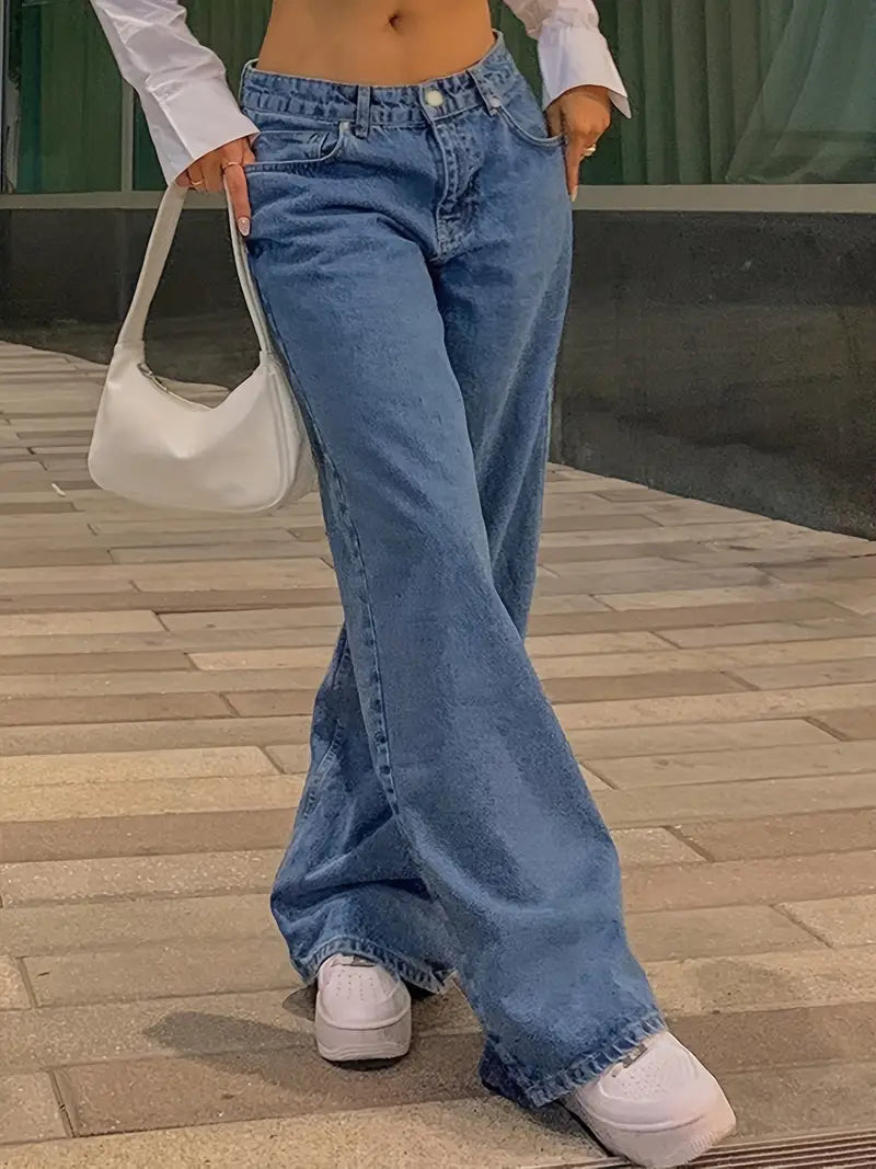 Jeans Baggy Vintage de Talle Bajo