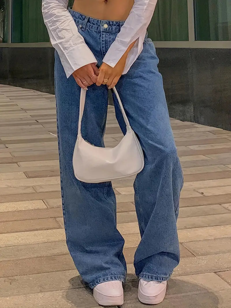 Jeans Baggy Vintage de Talle Bajo