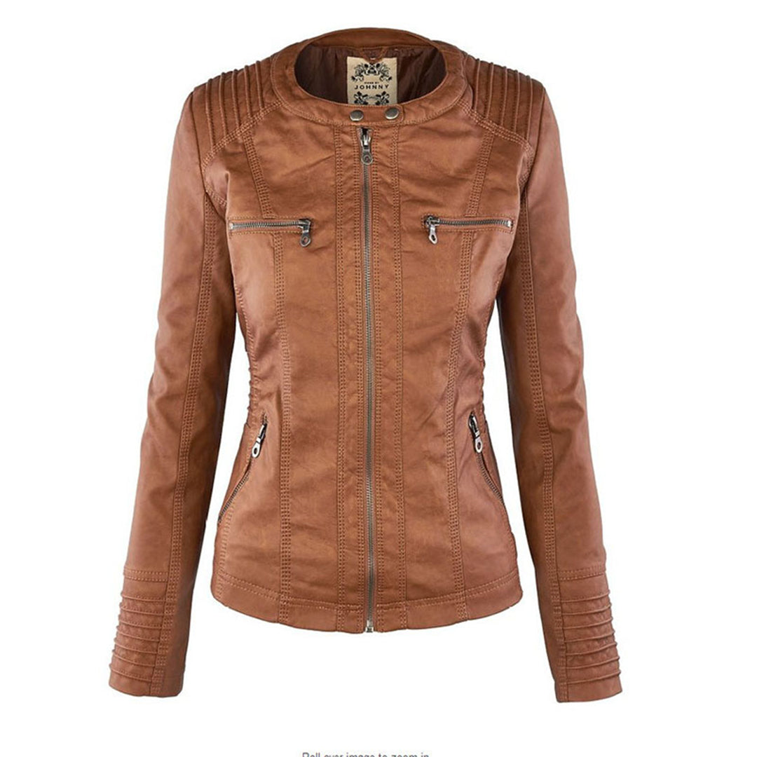 Chaqueta elegante mujer con capucha y cremallera – chaqueta moderna mujer