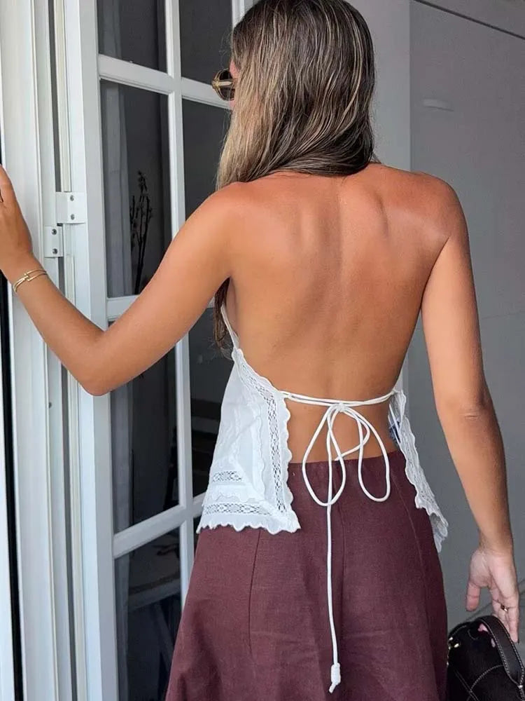 Top Halter Renca de Verano para Mujer