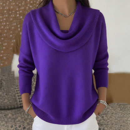 Juliette | Suéter de cuello tipo cowl elegante