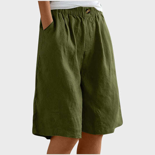 Isabela | Pantalones cortos de lino Medianos