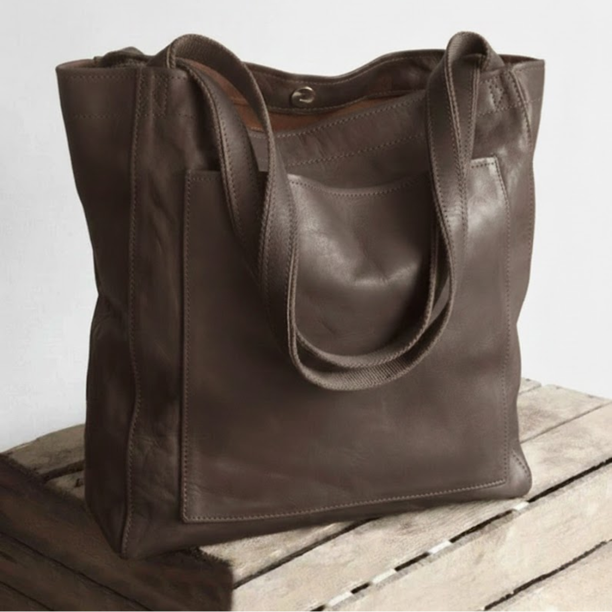Bolso de cuero mujer elegante grande – bolso tote moderno resistente y versátil