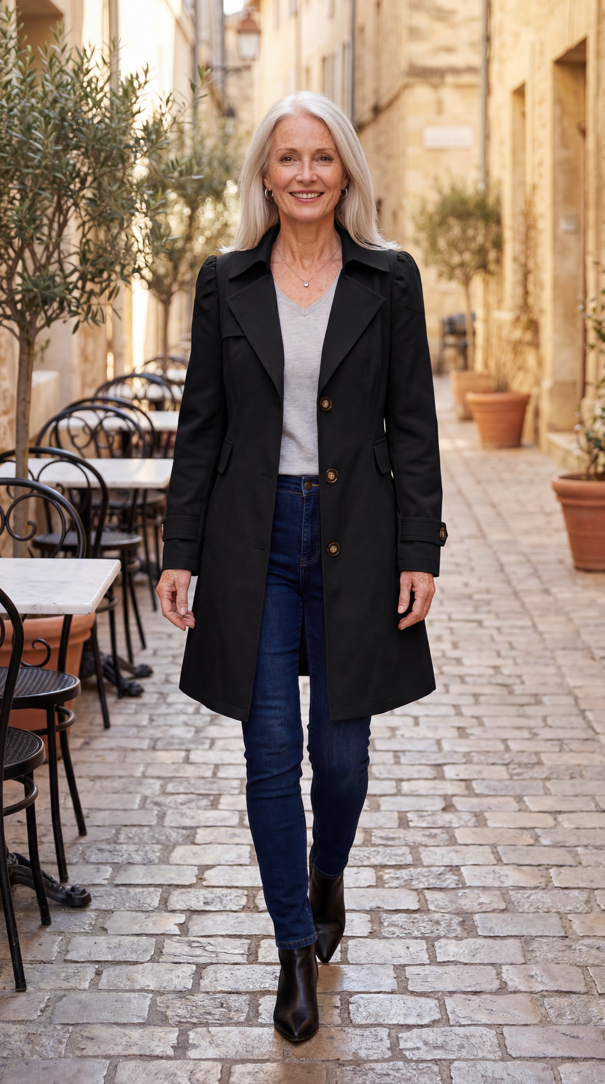 Abrigo trench mujer elegante rosa vintage – ligero y versátil