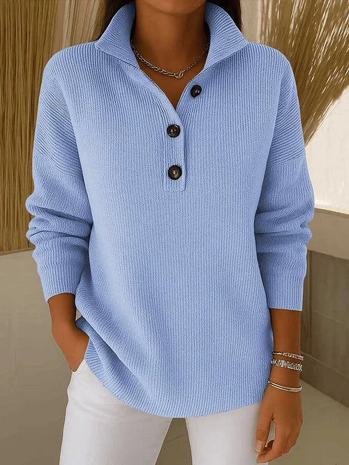 Firenze | Suéter polo con escote en V, elegante y versátil