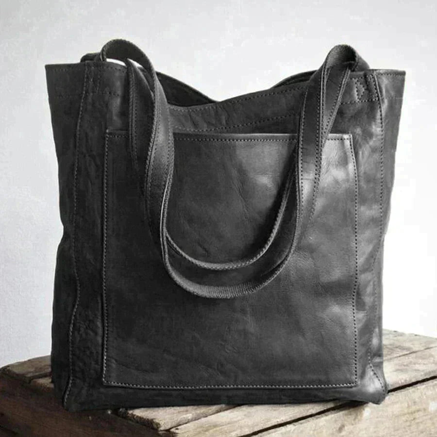 Bolso de cuero mujer elegante grande – bolso tote moderno resistente y versátil