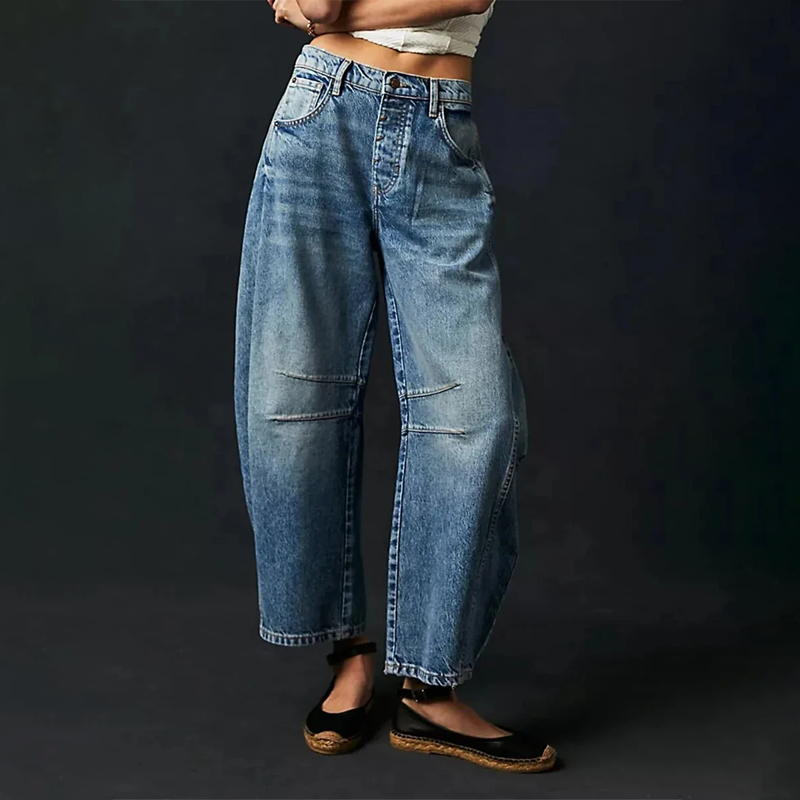 Jeans de Mujer Pierna Ancha Máxima Comodidad