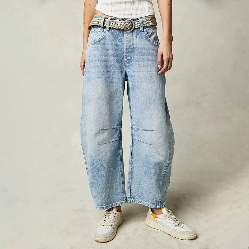 Jeans de Mujer Pierna Ancha Máxima Comodidad