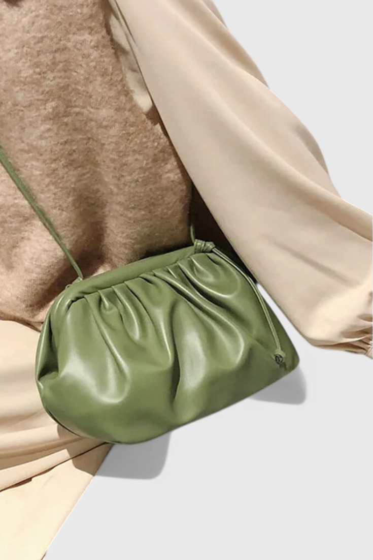 Bolso cruzado mujer cuero vegano pequeño – bolso moderno elegante compacto