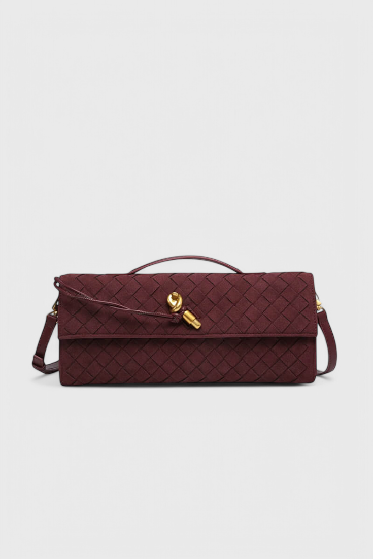 Bolso de hombro mujer elegante beige – bolso clásico ante con detalle dorado