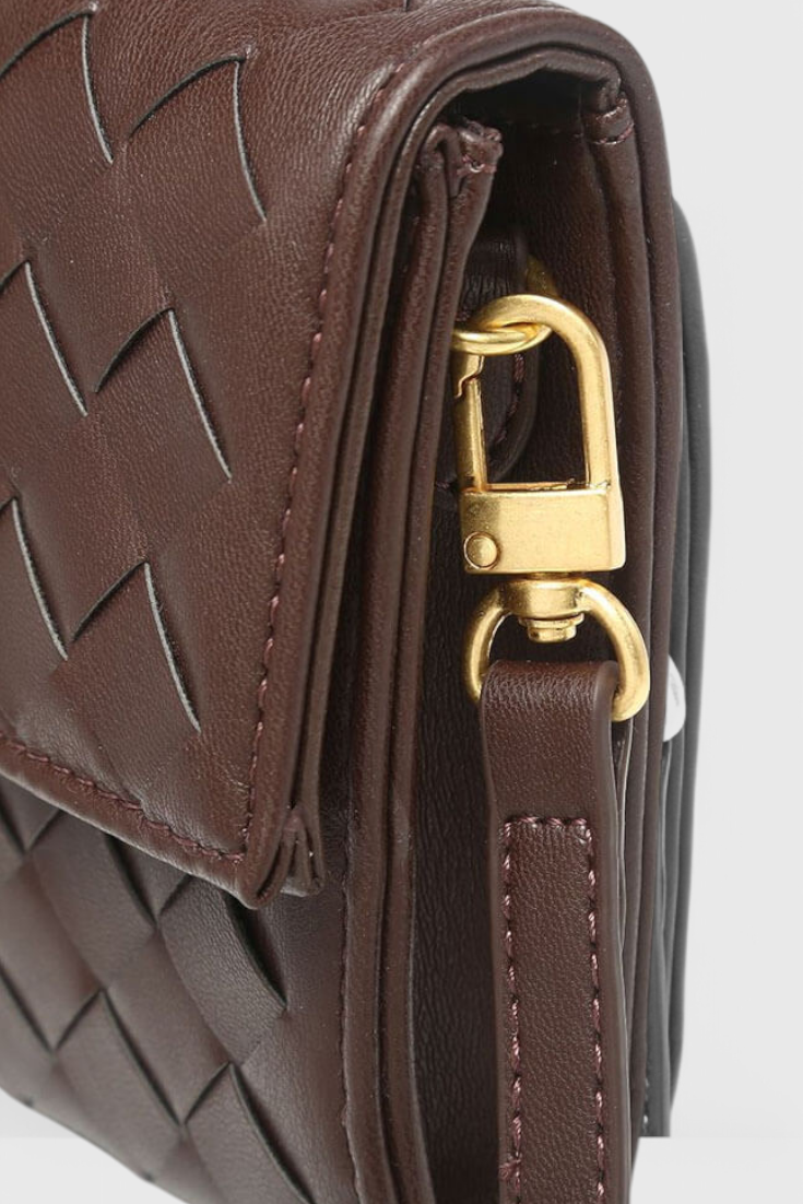 Bolso clutch mujer elegante verde – bolso baguette cuero vegano con correa