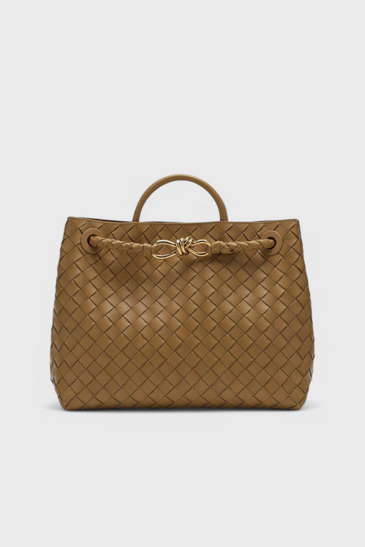 Bolso tejido mujer negro cuero vegano – bolso elegante grande moderno