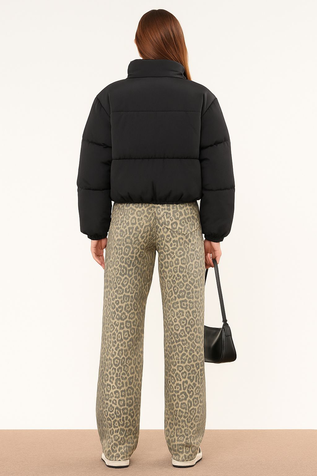 Jeans Vintage Estampado Leopardo