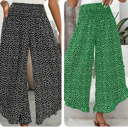 Pantalones Mujer Fluidos Cintura Alta – Estilo Elegante y Cómodo