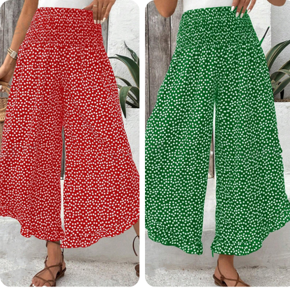 Pantalones Mujer Fluidos Cintura Alta – Estilo Elegante y Cómodo