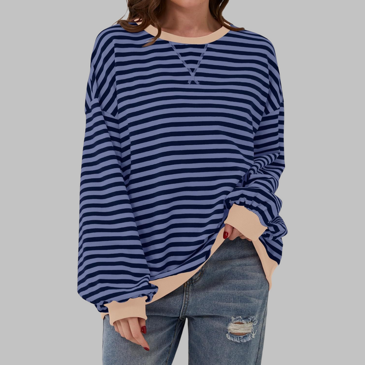 Suéter Oversized de Rayas – Estilo Casual Cómodo para Invierno