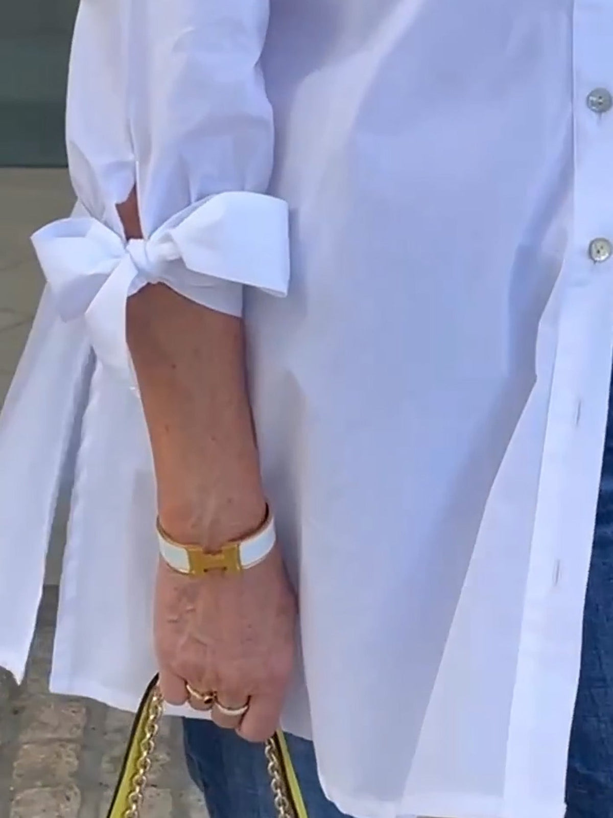 Chaqueta camisa mujer larga algodón elegante