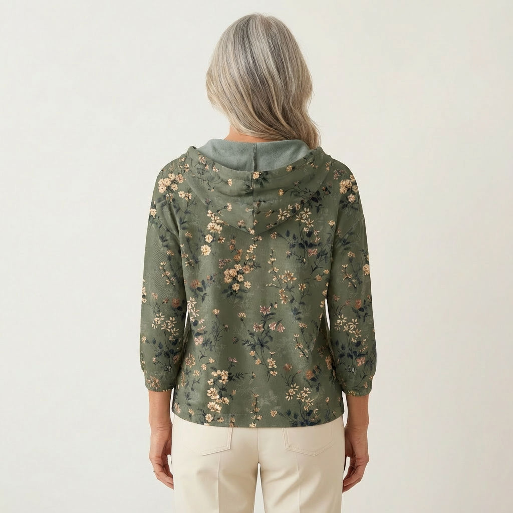 Naliane Cardigan con estampado abstracto y botones frontales – look moderno y versátil