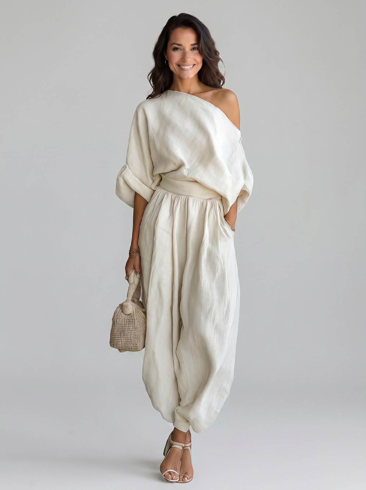 Mila™ | Conjunto de Dos Piezas con Hombros Descubiertos
