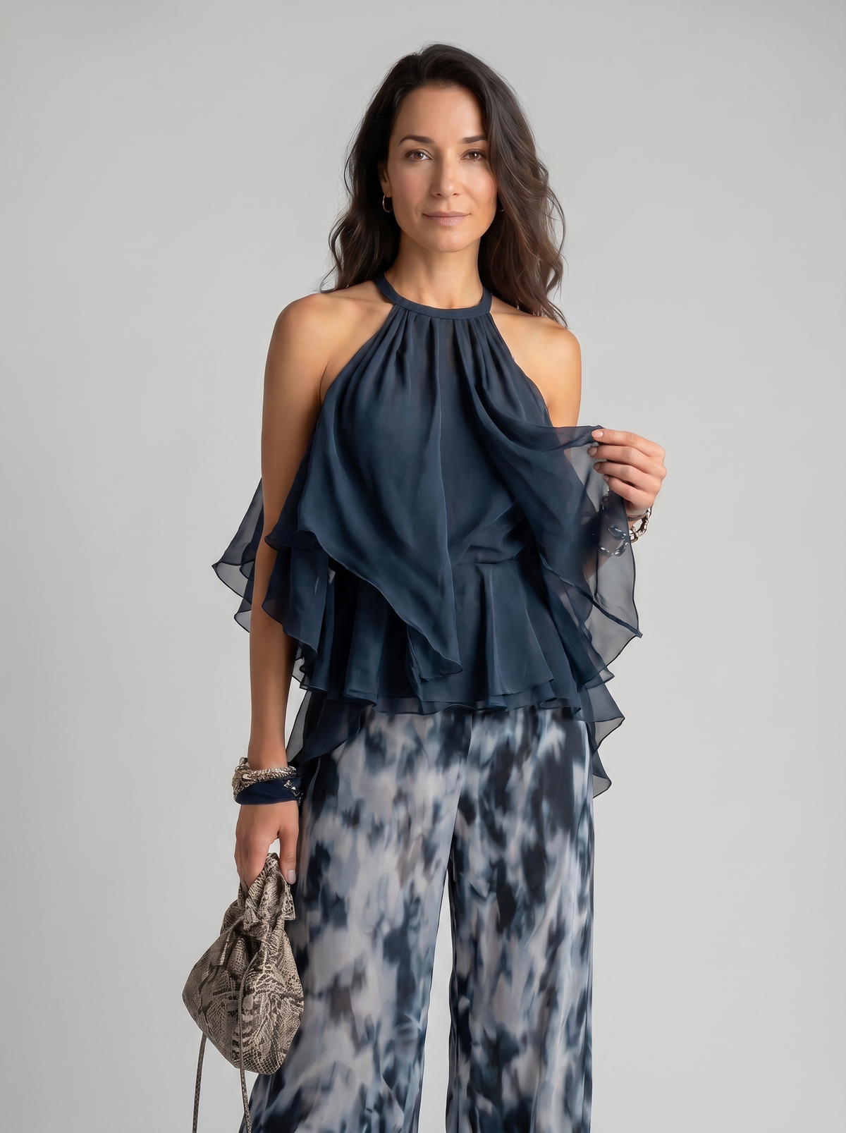 Elisa | Conjunto Elegante y Ligero con Top Fluido y Pantalones Anchos