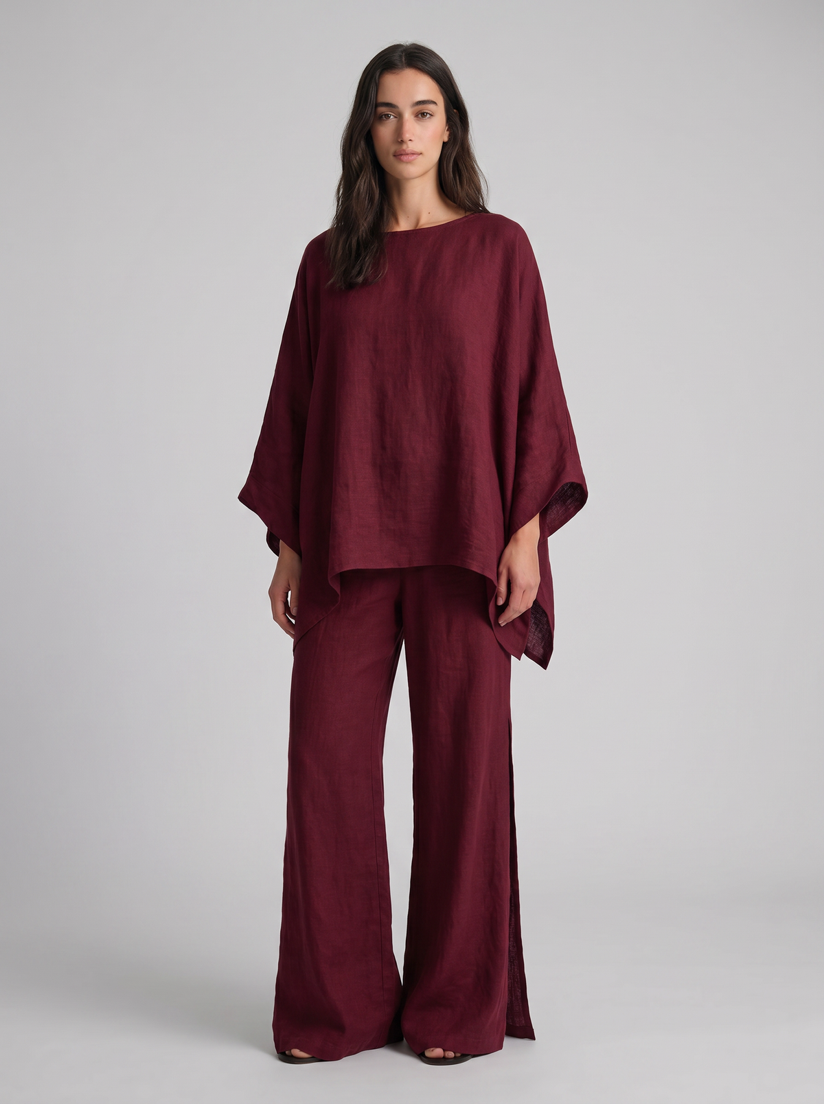 Cristina | Conjunto de Dos Piezas con Manga Larga y Pantalón Ancho