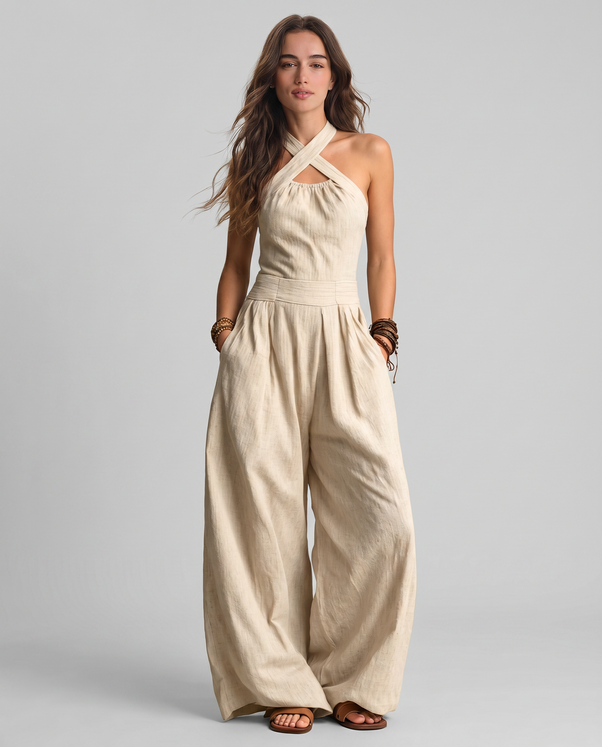 Arianna | Mono elegante con escote cruzado