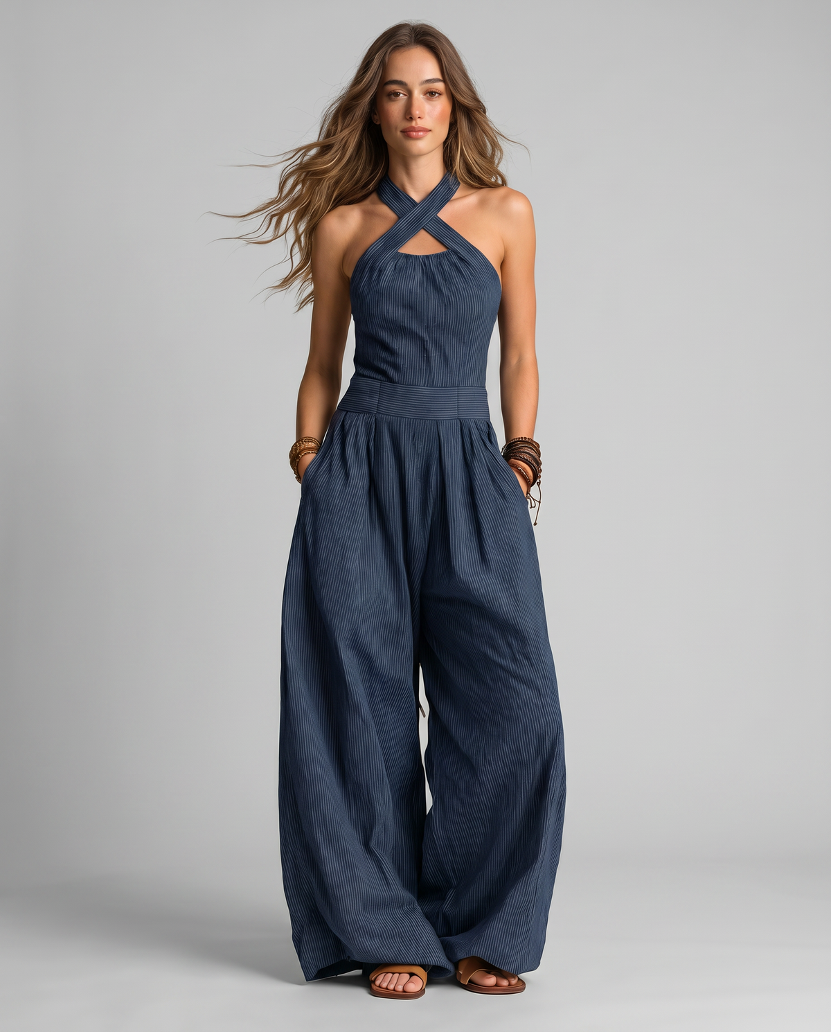 Arianna | Mono elegante con escote cruzado