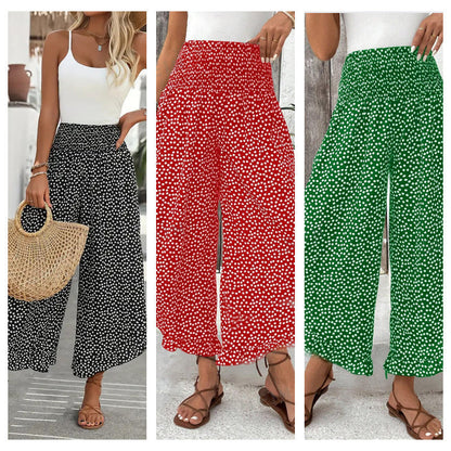 Pantalones Mujer Fluidos Cintura Alta – Estilo Elegante y Cómodo