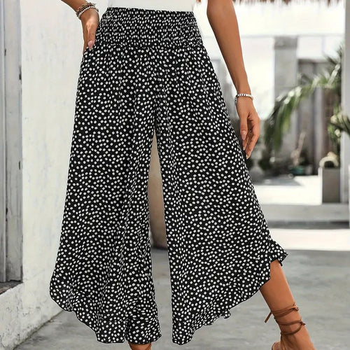 Pantalones Mujer Fluidos Cintura Alta – Estilo Elegante y Cómodo