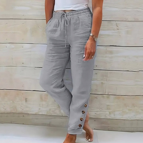 Pantalón ligero para dama con cintura ajustable